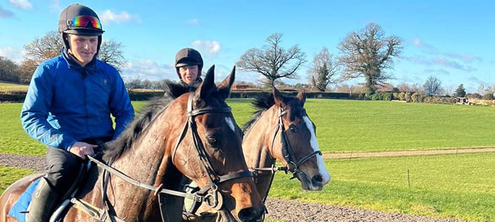 Horse being ridden in Cheshire